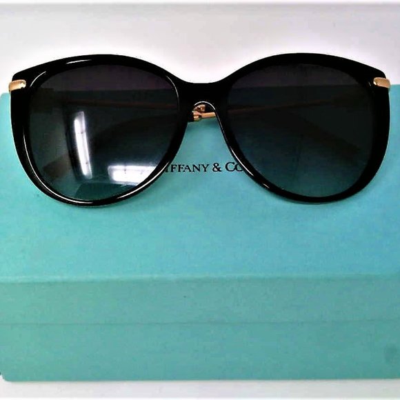 Tiffany & Co. Accessories - TIFFANY AND CO. 4178 CAT-EYE SUNGLASSES WITH BOX SUN GLASSES GOLD